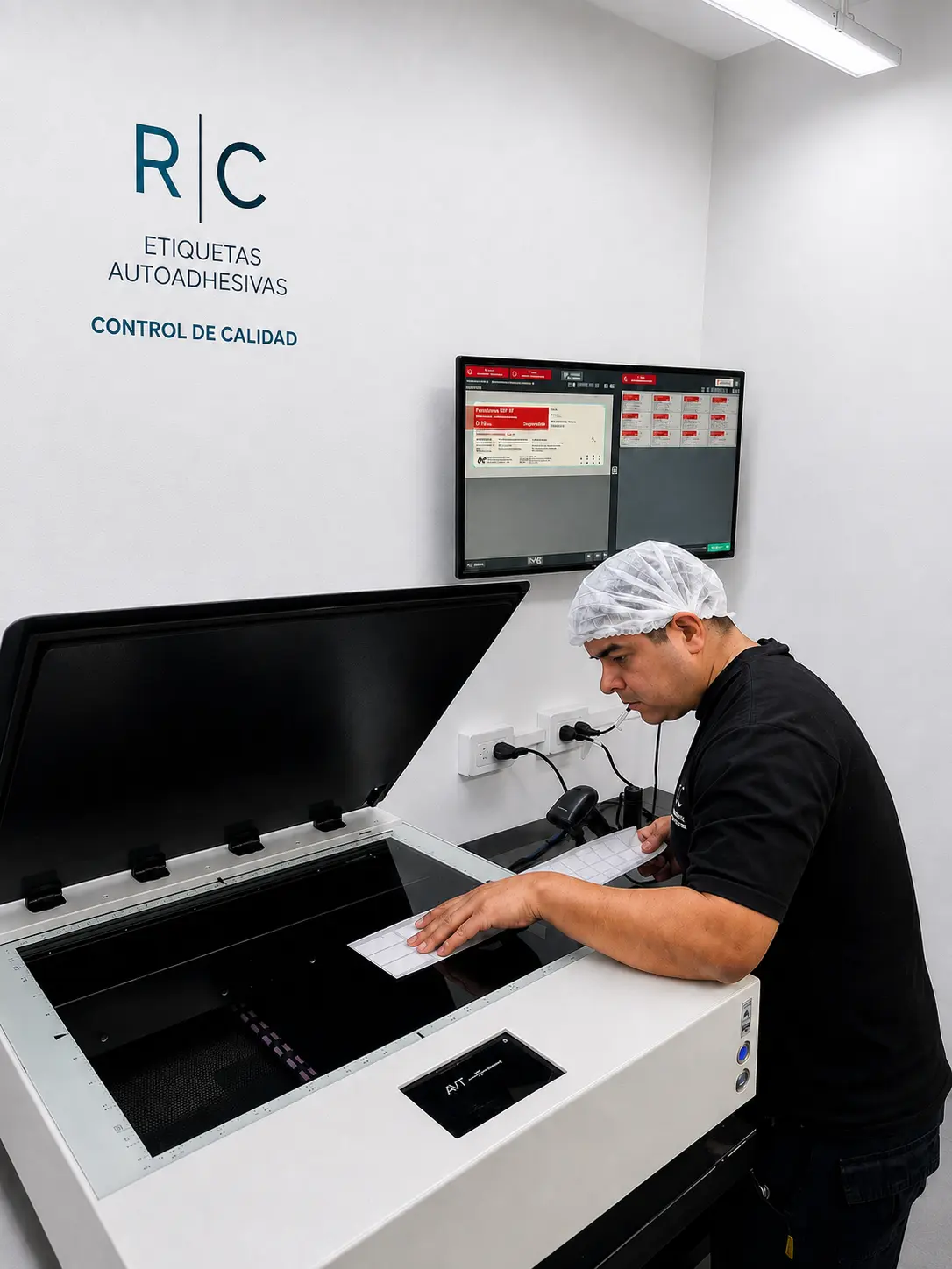 Control de calidad de etiquetas autoadhesivas